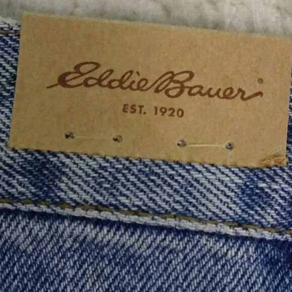NWT Eddie Bauer Relaxed Fit Pre-Washed Denim 36x32